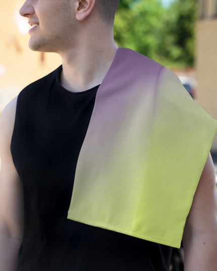 Purple Golden Fade Rally Towel, 11" x 18"