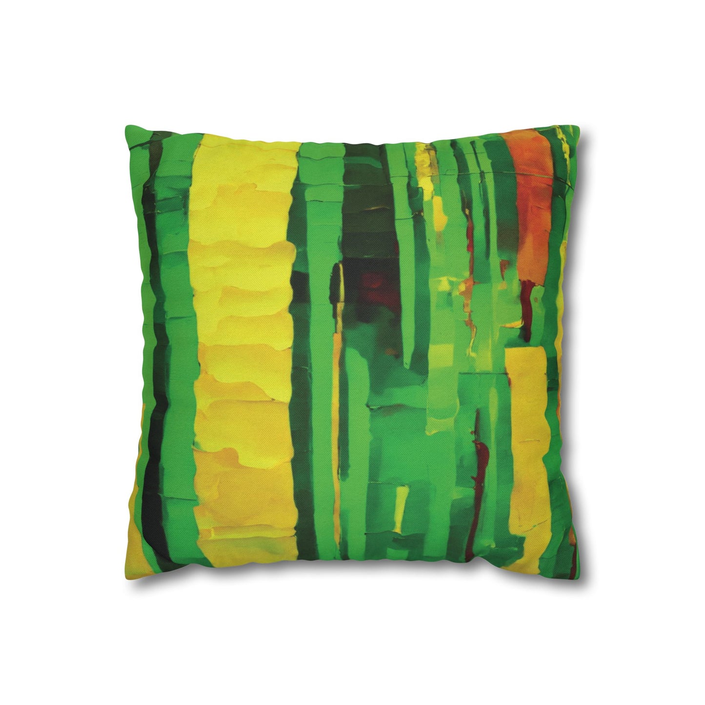 Striped Beta Spun Polyester Square Pillowcase, 14" x 14"