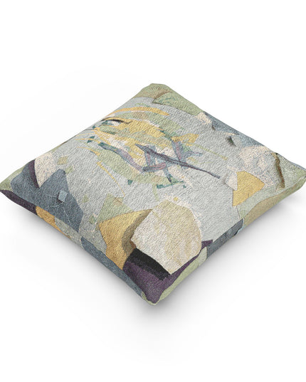 Lemongrass Paper Paint Woven Pillow, 17" x 18"
