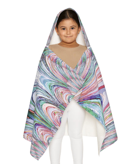 Uzi Spiral Pastels Youth Hooded Towel, 24" x 48"