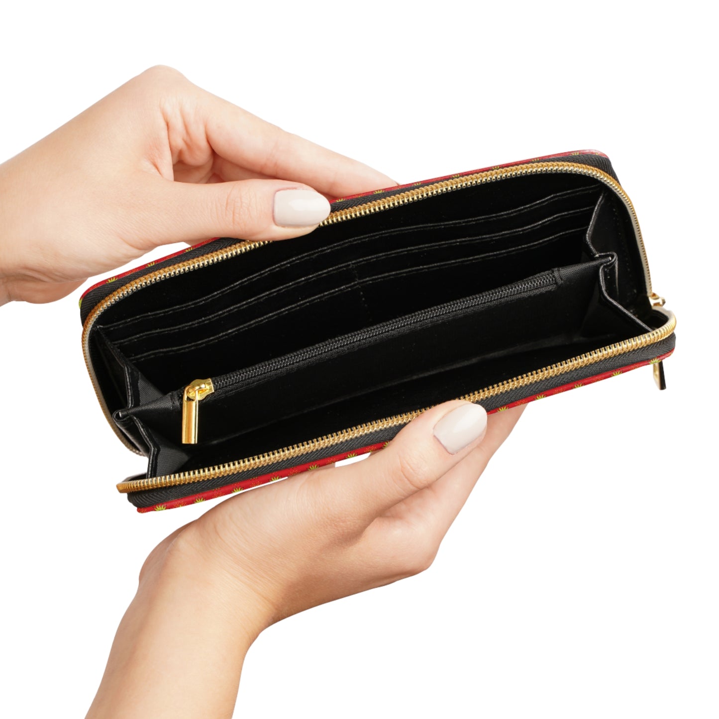Late Evening Star-crossed Bodies Elegant Abstract Zipper Wallet - Stylish & Functional Accessory for Everyday Use