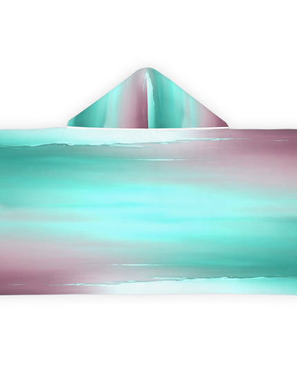 Green Sea Lavender Fog Youth Hooded Towel, 24" x 48"