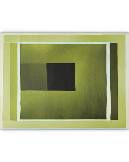 Lemongrass Shadow Glass Cutting Board, 11" x 15"