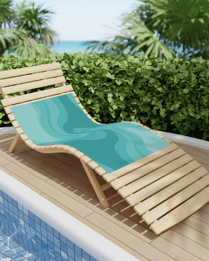 Tif Green Wavey Beach Towel, 24" x 44"