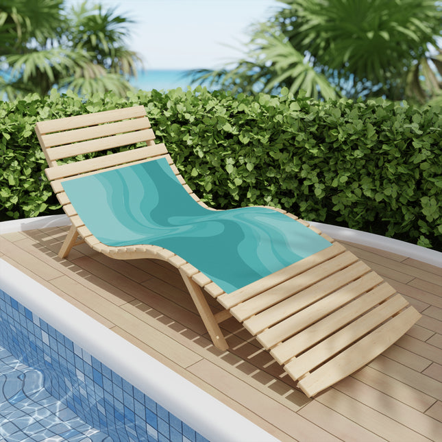 Tif Green Wavey Beach Towel, 24" x 44"