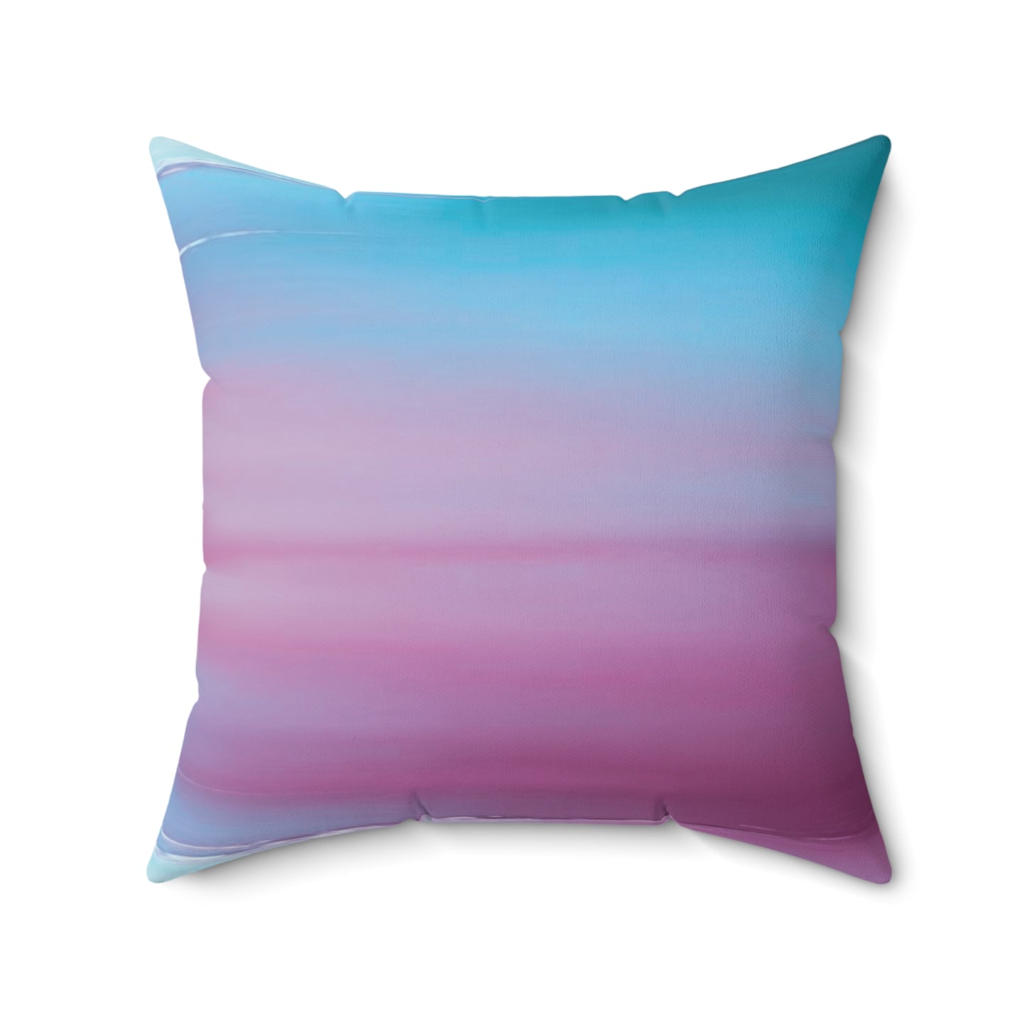 Wine Sea Blue Fog 20" x 20" Faux Suede Square Pillow