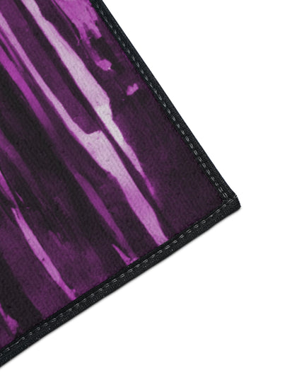 Striped Powder Lavender 48" x 72" Heavy Duty Floor Mat