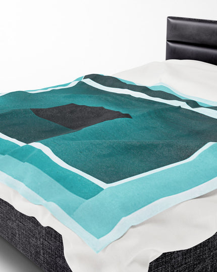 Tif Shadow Velveteen Plush Blanket, 60" x 80"
