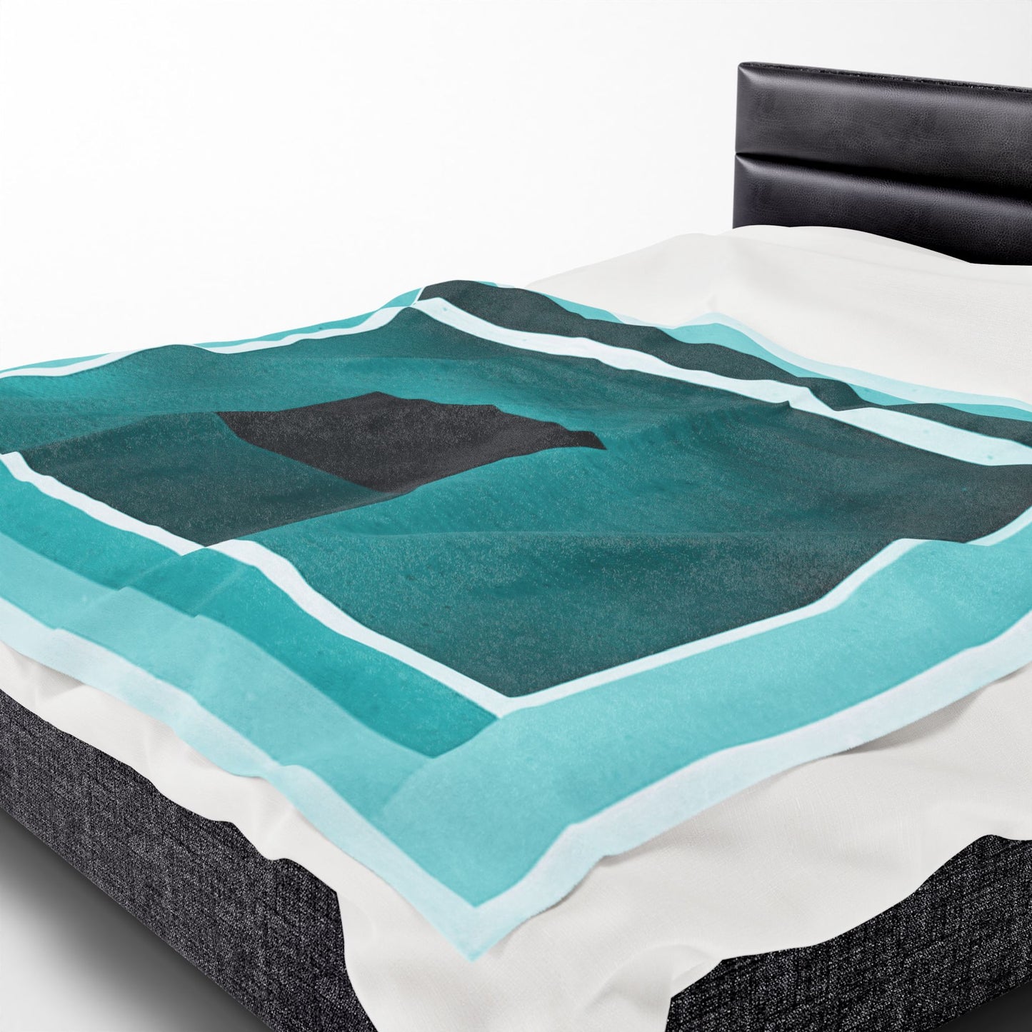 Tif Shadow Velveteen Plush Blanket, 60" x 80"