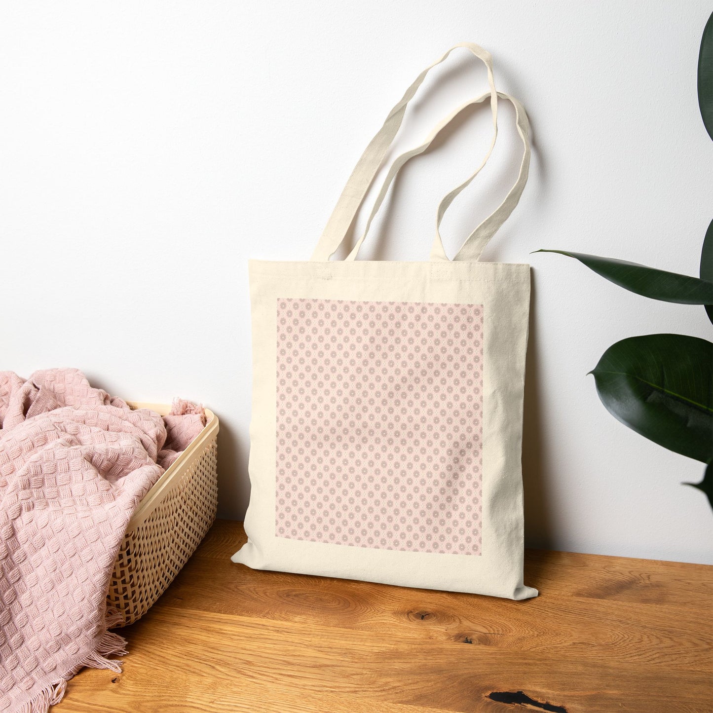 Pink Mornings Star-crossed Bodies Cotton Canvas Tote Bag