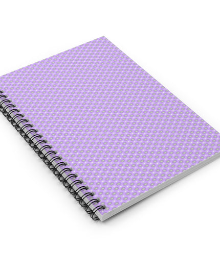 Lavender Star-crossed Bodies Spiral Notebook - Ruled Line, 6" x 8", 118 pages