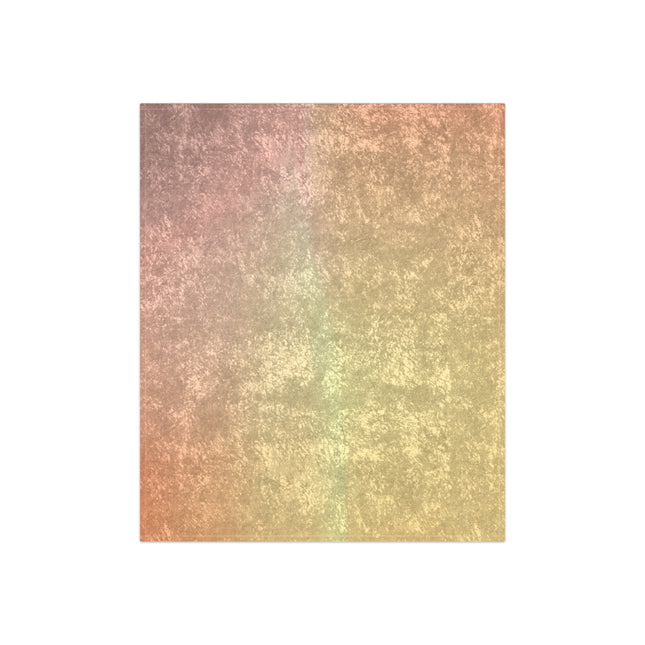 Hot Peach Fade 50" x 60" Crushed Velvet Blanket