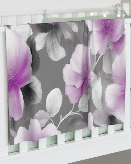 Purple Blossom Floral Bunch Baby Swaddle 30″×40″ Blanket