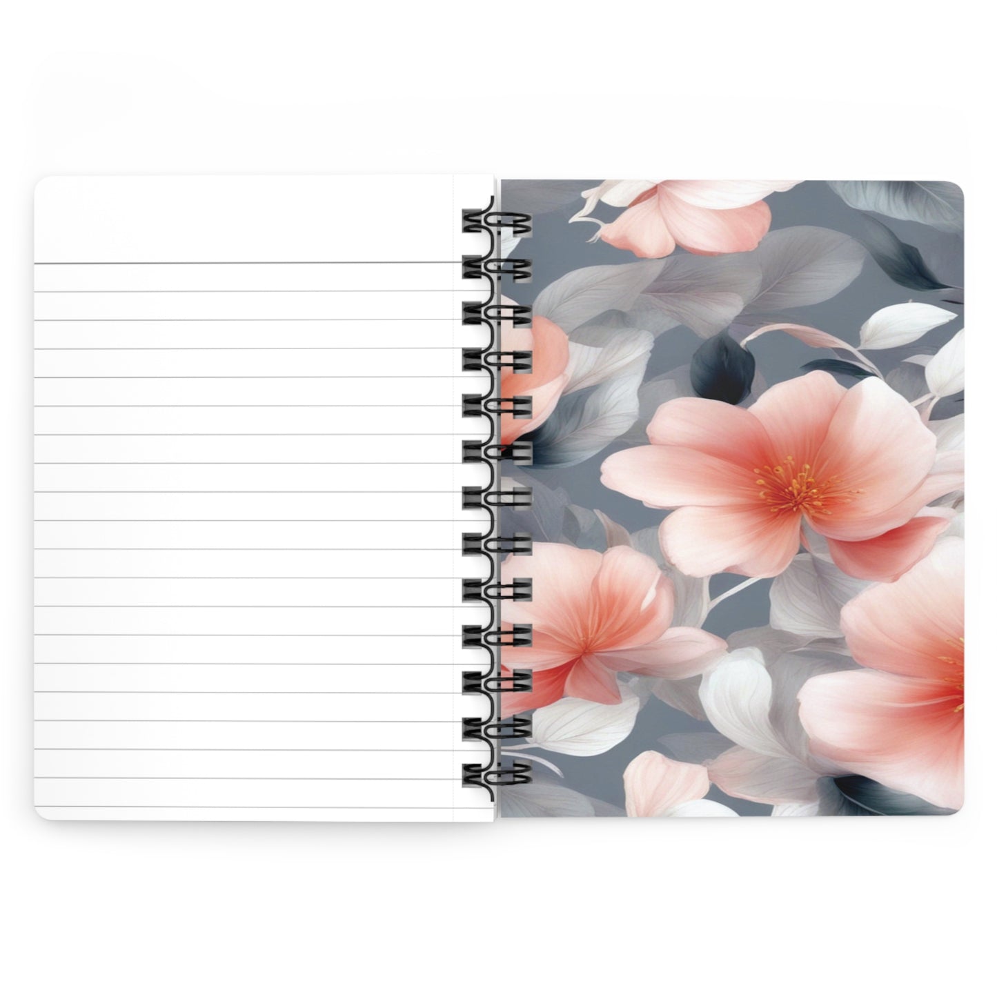Red Blossom Floral Bunch Bound Journal, 5" x 7" 150 pages