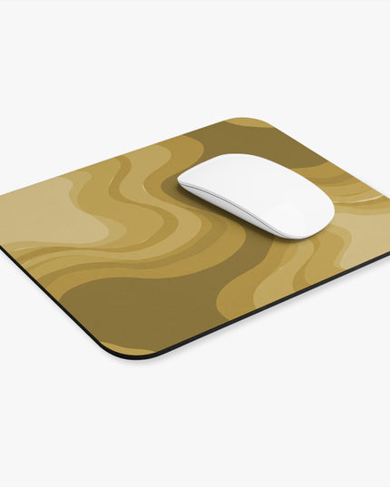 Brown Wavey Mouse Pad, 9" x 8" Rectangle