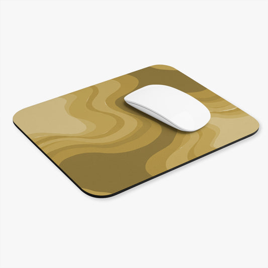 Brown Wavey Mouse Pad, 9" x 8" Rectangle
