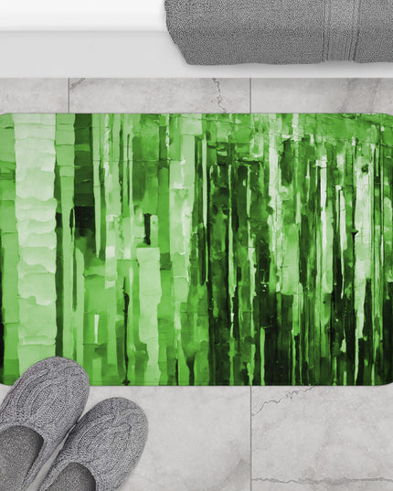 Striped Mint Pastel 34" x 21" Bath Mat