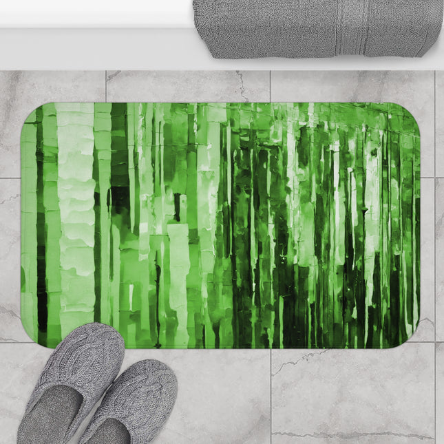 Striped Mint Pastel 34" x 21" Bath Mat