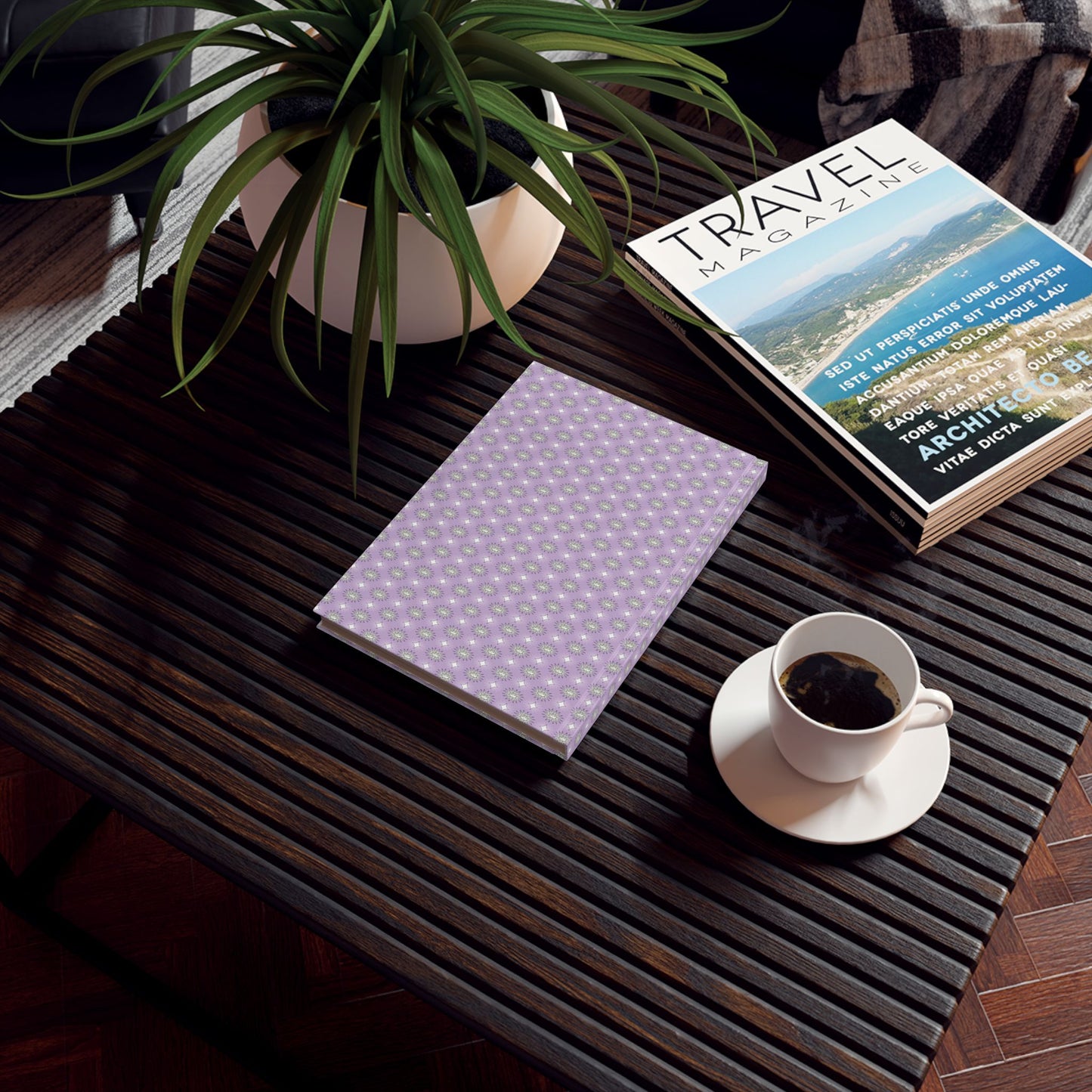Lavender Star-crossed Bodies Hard Backed Journal with 128 blank pages, 5.2" x 7.4"