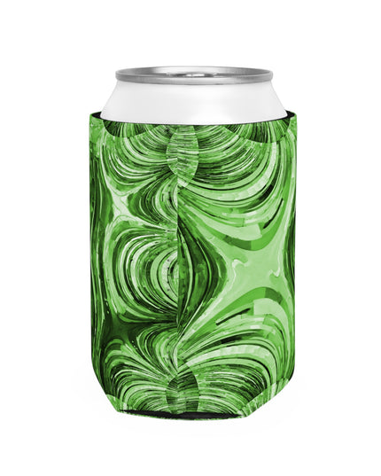 Uzi Spiral Mint Pastel 12 oz Can Cooler Sleeve