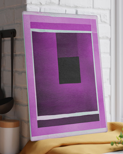 Magenta Shadow Glass Cutting Board, 11" x 15"