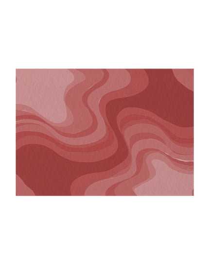 Power Red Wavey 60" x 84" Outdoor Rug