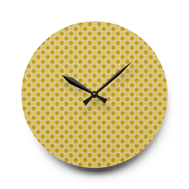 Lemongrass Star-crossed Bodies Acrylic Wall Clock, Round or Square, 10.75" x 10.75"