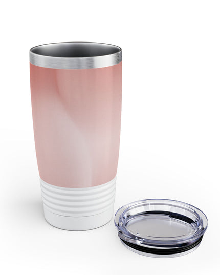Rose Red Fade Ringneck Tumbler, 20oz in white