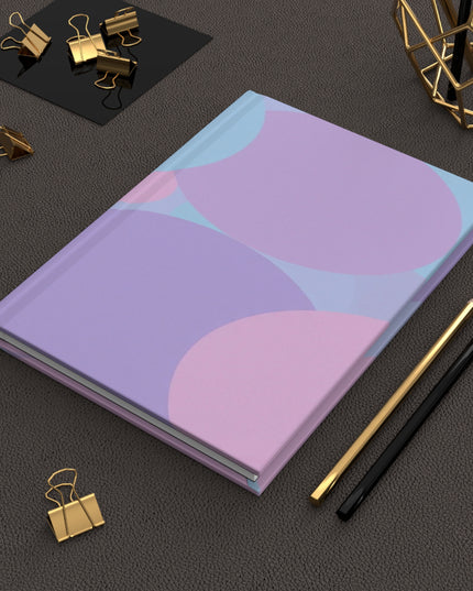 Pastel Purple and Mauve Patches 5.75" x 8" Hardcover Journal Matte with 150 lined pages