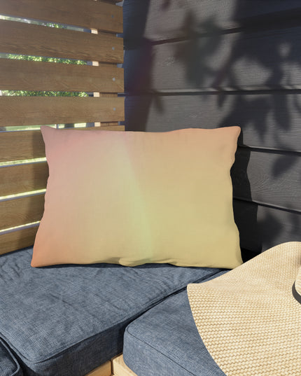 Hot Peach Fade 20" x 14" Outdoor Pillow