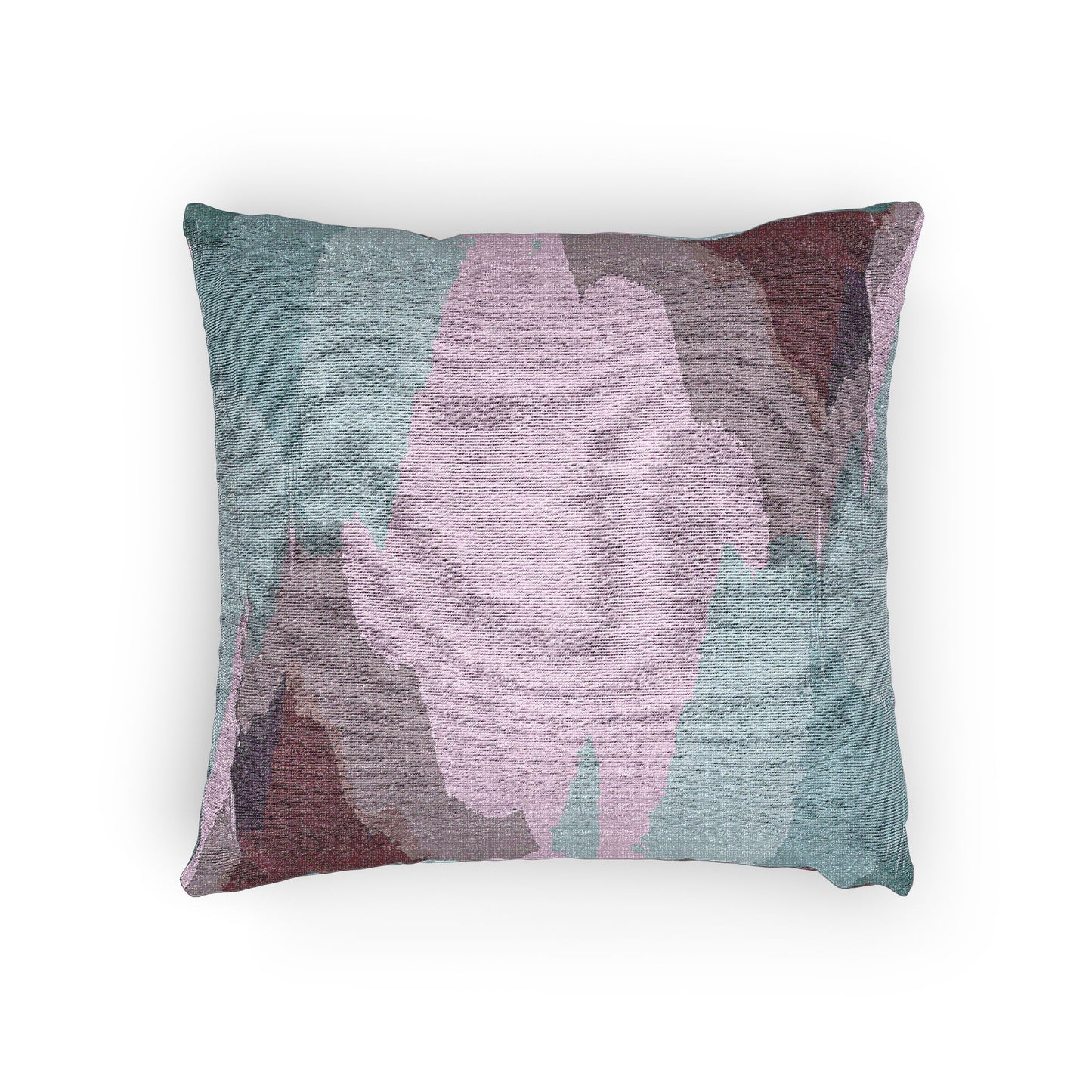 Wine Sea Blue Fog Woven Pillow, 17" x 18"