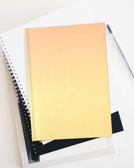 Hot Peach Fade 5" x 7" Journal - 128 Ruled Line pages