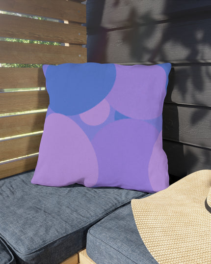 Pastel Purple Family Patches 18" x 18" Outdoor Pillow