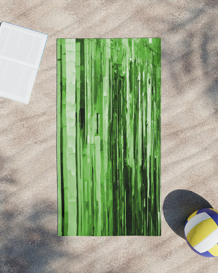 Striped Mint Pastel Beach Towel, 24" x 44"