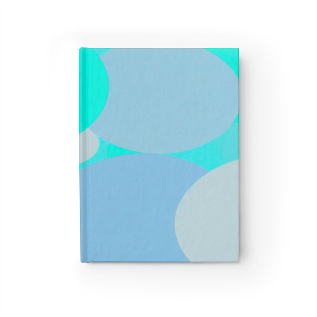 Pastel Tan and Tif Patches 5" x 7" Journal - 128 Ruled Line pages