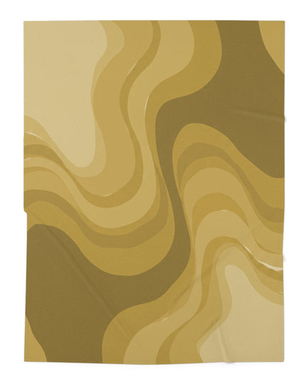 Brown Wavey Baby Swaddle 30″×40″ Blanket