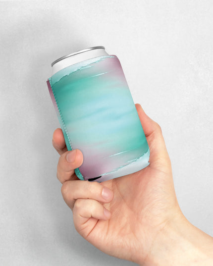 Green Sea Lavender Fog 12 oz Can Cooler Sleeve