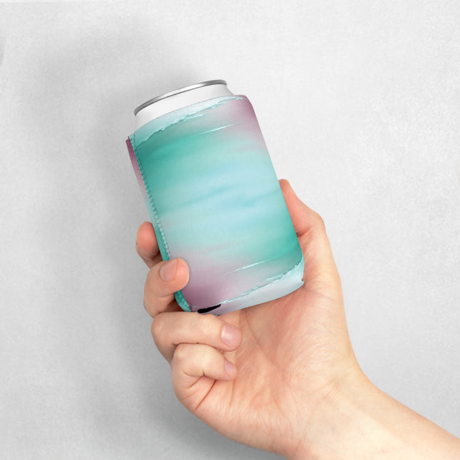 Green Sea Lavender Fog 12 oz Can Cooler Sleeve