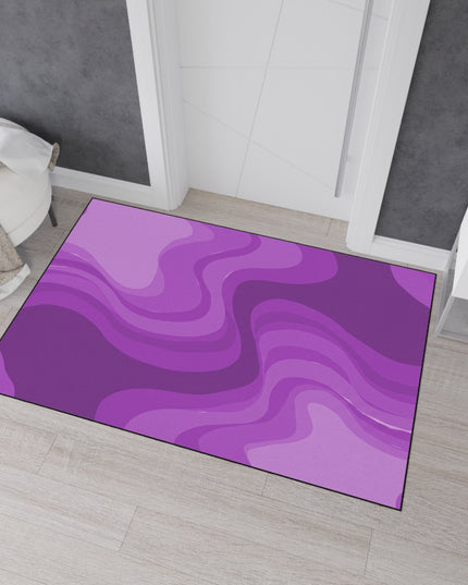 Wavey Purple Wavey 48" x 72" Heavy Duty Floor Mat