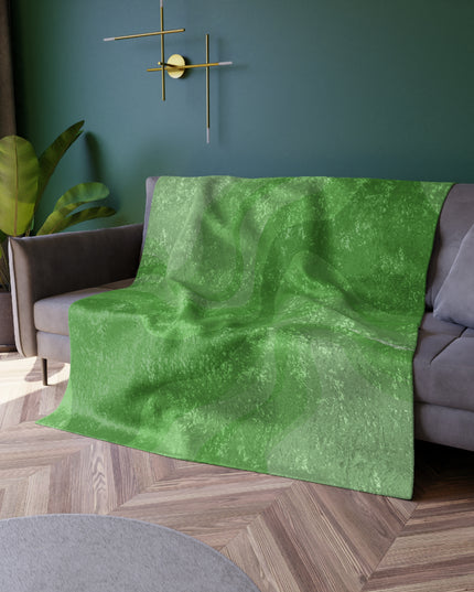 Greenie Meanie Wavey 50" x 60" Crushed Velvet Blanket