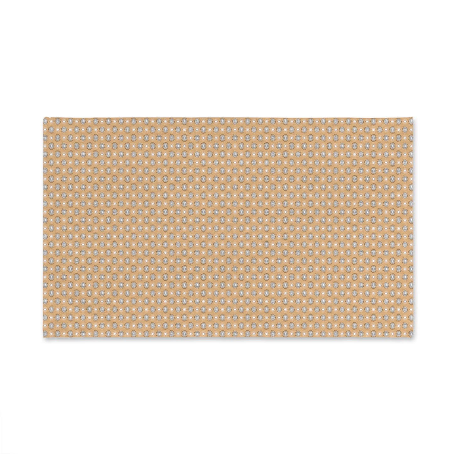 Tan Sunset Star-crossed Bodies Hand Towel, 16" x 28"