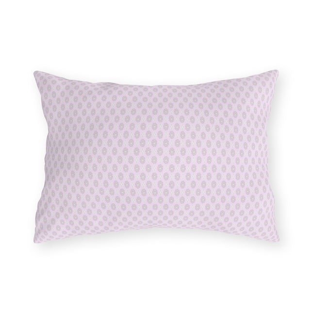 Pink Mornings Star-crossed Bodies Outdoor Pillow, 20" x 14"