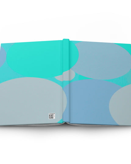 Pastel Tan and Tif Patches 5.75" x 8" Hardcover Journal Matte with 150 lined pages