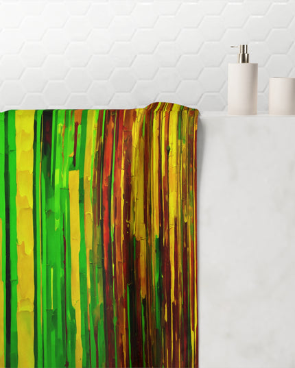 Striped Beta 30" x 60" Mink-Cotton Towel (50% polyester, 50% cotton)