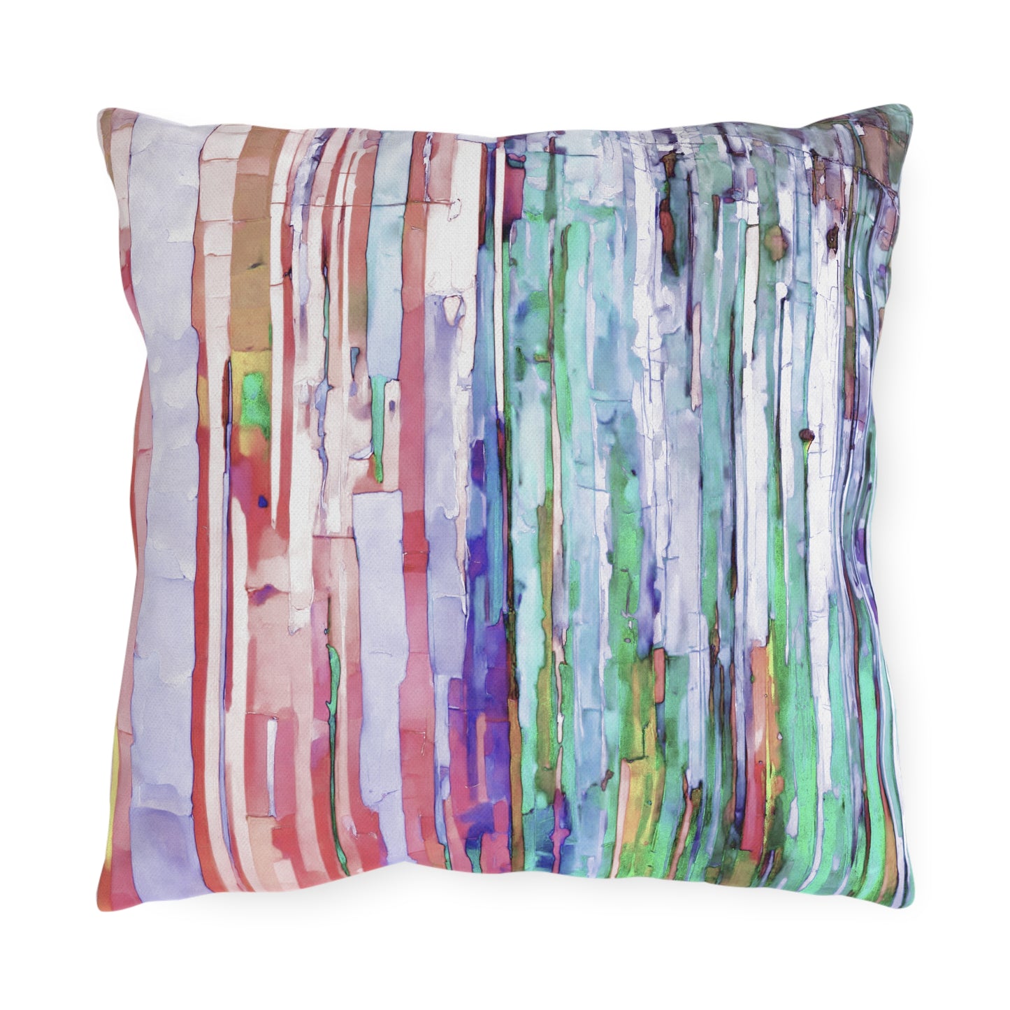 Striped Pastels 16" x 16" Outdoor Pillow