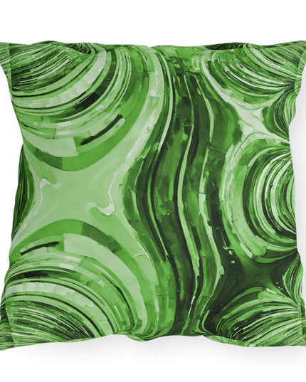 Uzi Spiral Mint Pastel 20" x 20" Outdoor Pillow