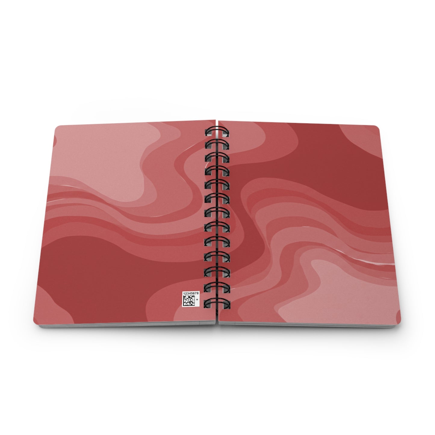 Power Red Wavey Spiral Bound Journal, 5" x 7" 150 pages