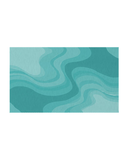 Tif Green Wavey 36" x 60" Outdoor Rug