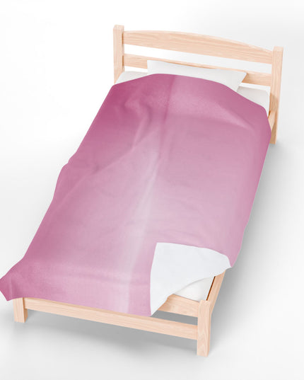 Pink Blush Fade Velveteen Plush Blanket, 60" x 80"