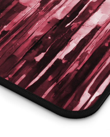 Striped Ruby 12" x 18" Desk Mat